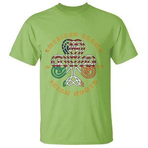 American Grown With Irish Roots T Shirt Irish American Shamrock TS11 Lime Print Your Wear