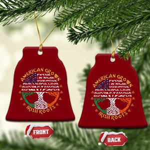 American Grown With Irish Roots Ceramic Ornament Irish American Tree TS11 Print Your Wear