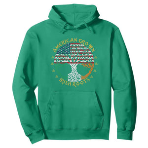 American Grown With Irish Roots Hoodie Irish American Tree TS11 Irish Green Print Your Wear