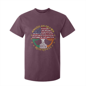 American Grown With Irish Roots T Shirt For Kid Irish American Tree TS11 Maroon Print Your Wear