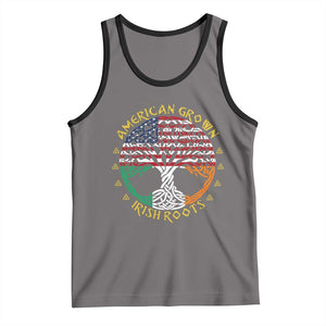 American Grown With Irish Roots Tank Top Irish American Tree TS11 Deep Heather Black Print Your Wear