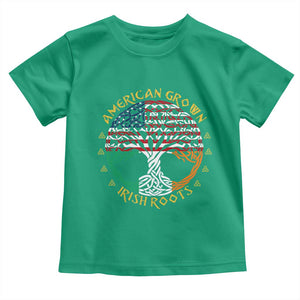 American Grown With Irish Roots Toddler T Shirt Irish American Tree TS11 Irish Green Print Your Wear
