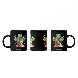 Funny St Patrick's Day Highland Cow Shamrock Coffee Mug TS11 Print Your Wear
