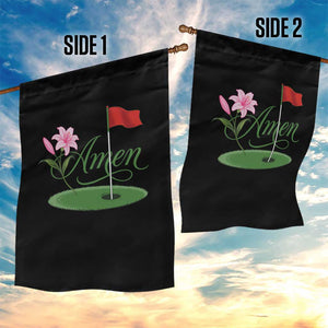 Amen Funny Golf Garden Flag Azalea Floral Augusta Georgia for Golfers TS11 Print Your Wear