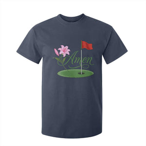 Amen Funny Golf T Shirt For Kid Azalea Floral Augusta Georgia for Golfers TS11 Navy Print Your Wear
