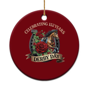Celebrating 152 Years Derby Day Ceramic Ornament Vintage Horse Racing Roses TS11 1pc Red Print Your Wear
