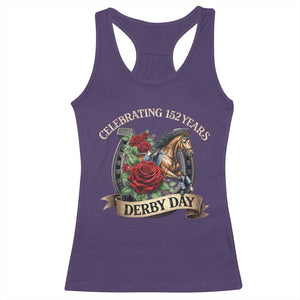Celebrating 152 Years Derby Day Racerback Tank Top Vintage Horse Racing Roses TS11 Purple Print Your Wear