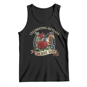 Celebrating 152 Years Derby Day Tank Top Vintage Horse Racing Roses TS11 Black Print Your Wear