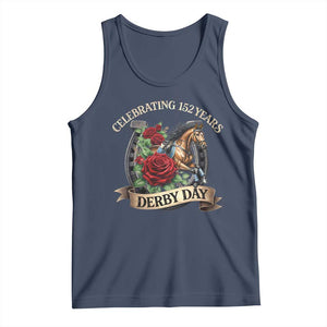 Celebrating 152 Years Derby Day Tank Top Vintage Horse Racing Roses TS11 Navy Print Your Wear