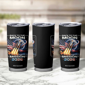 Back To The Moon Mission 2026 Tumbler Cup Rocket Launch Moon Space Program TS11 Print Your Wear