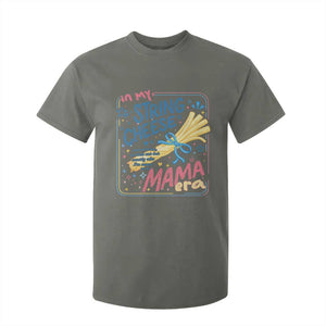 In My String Cheese Mama Era T Shirt For Kid Funny Mom Life Coquette Bow TS11 Military Green Print Your Wear