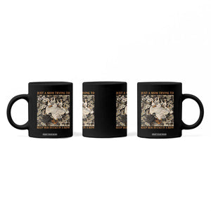 Just A Mom Trying To Keep Her Ducks In A Row Coffee Mug Funny Duck Mom TS11 Print Your Wear
