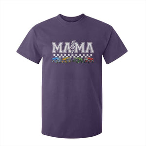 Monster Truck Mama T Shirt For Kid Funny Truck Mom Checkered Mother's Day TS11 Purple Print Your Wear