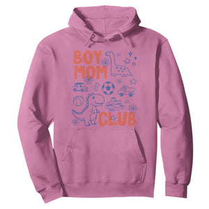 Boy Mom Club Hoodie Mom Of Boys Dinosaur Kids Toy Doodles TS11 Azalea Print Your Wear