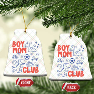 Boy Mom Club Ceramic Ornament Mom Of Boys Dinosaur Kids Toy Doodles TS11 Print Your Wear