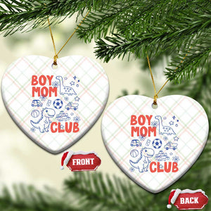 Boy Mom Club Ceramic Ornament Mom Of Boys Dinosaur Kids Toy Doodles TS11 Print Your Wear