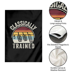 Classically Trained Car Garden Flag Funny Manual Transmission Driver TS11 Print Your Wear