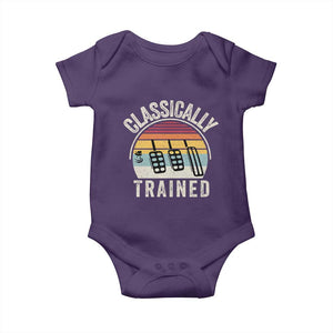 Classically Trained Car Baby Onesie Funny Manual Transmission Driver TS11 Purple Print Your Wear