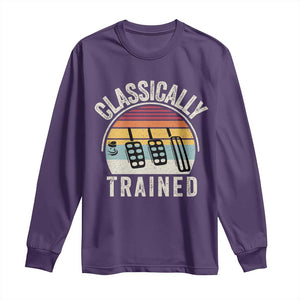 Classically Trained Car Long Sleeve Shirt Funny Manual Transmission Driver TS11 Purple Print Your Wear