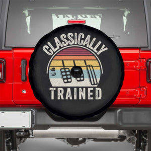 Classically Trained Car Spare Tire Cover Funny Manual Transmission Driver TS11 Black Print Your Wear