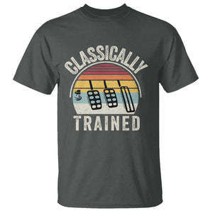 Classically Trained Car T Shirt Funny Manual Transmission Driver TS11 Dark Heather Print Your Wear