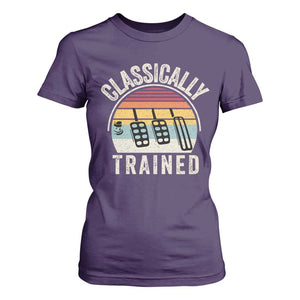 Classically Trained Car T Shirt For Women Funny Manual Transmission Driver TS11 Purple Print Your Wear
