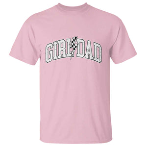Girl Dad Lightning Bolt Checkered Varsity Daughter Daddy T Shirt TS11 Light Pink Print Your Wear