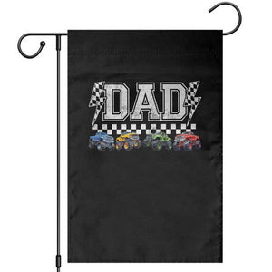 Monster Truck Dad Garden Flag Funny Truck Daddy Checkered Father's Day TS11 Black Print Your Wear