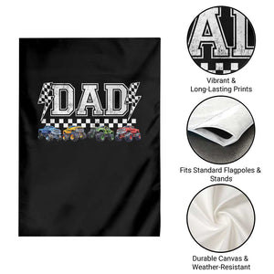 Monster Truck Dad Garden Flag Funny Truck Daddy Checkered Father's Day TS11 Print Your Wear