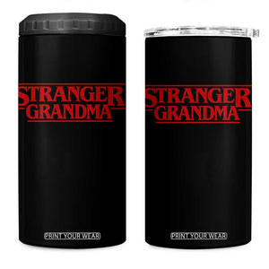 Stranger Grandma 4 in 1 Can Cooler Tumbler Funny Grandmother Movie Gift TS11 One Size: 16 oz Black Print Your Wear