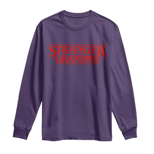 Stranger Grandma Long Sleeve Shirt Funny Grandmother Movie Gift TS11 Purple Print Your Wear