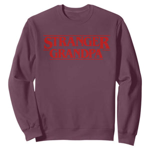 Stranger Grandpa Sweatshirt Funny Grandfather Movie Gift TS11 Maroon Print Your Wear
