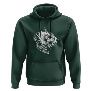 Soccer Lover Hoodie Be A Girl With Goals Football Funny Sayings TS11 Dark Forest Green Print Your Wear