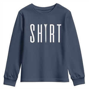 Golf Lover Youth Sweatshirt Funny Tee Shirt Golfing TS11 Navy Print Your Wear