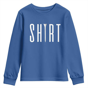 Golf Lover Youth Sweatshirt Funny Tee Shirt Golfing TS11 Royal Blue Print Your Wear