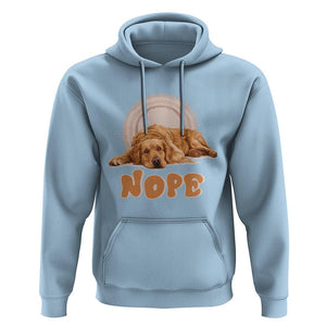 Lazy Golden Retriever Hoodie Nope Funny Dog Lover TS11 Light Blue Print Your Wear