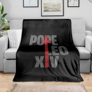 Pope Leo XIV Throw Blanket First American Pope Catholic Religious Cross TS11 Print Your Wear
