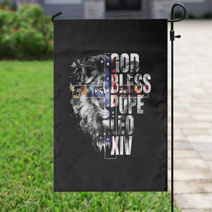 God Bless Pope Leo XIV Garden Flag Lion American Flag TS11 Print Your Wear