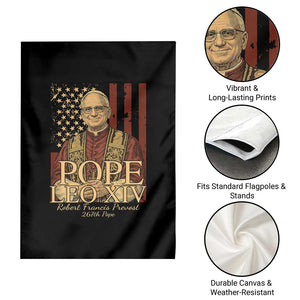 Cardinal Pope Leo XIV Garden Flag 267th Robert Francis Prevost American Flag TS11 Print Your Wear
