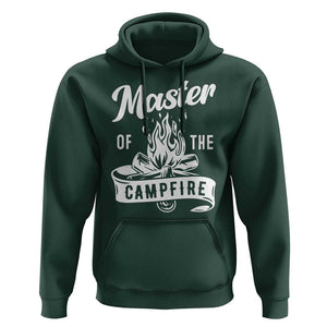 Camping Lover Hoodie Master Of The Campfire Camper Outdoor Activity TS11 Dark Forest Green Print Your Wear