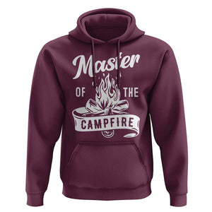 Camping Lover Hoodie Master Of The Campfire Camper Outdoor Activity TS11 Maroon Print Your Wear