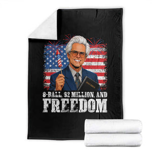 8 Ball 2 Million Dollars And Freedom Throw Blanket Billy Meme Baby 4th of July