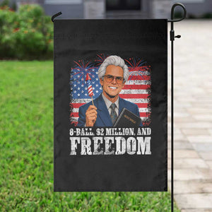 8 Ball 2 Million Dollars And Freedom Garden Flag Billy Meme Baby 4th of July