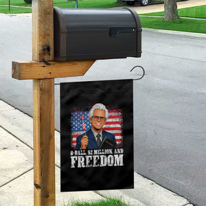 8 Ball 2 Million Dollars And Freedom Garden Flag Billy Meme Baby 4th of July