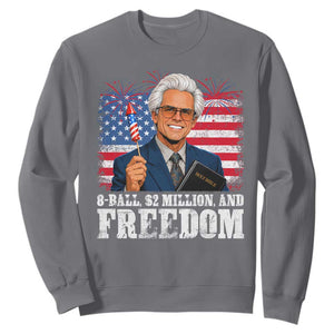 8 Ball 2 Million Dollars And Freedom Sweatshirt Billy Meme Baby 4th of July