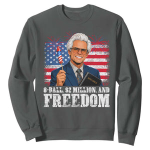 8 Ball 2 Million Dollars And Freedom Sweatshirt Billy Meme Baby 4th of July