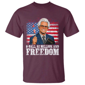 8 Ball 2 Million Dollars And Freedom T Shirt Billy Meme Baby 4th of July