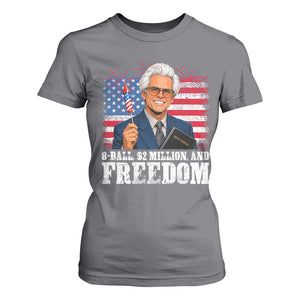 8 Ball 2 Million Dollars And Freedom T Shirt For Women Billy Meme Baby 4th of July