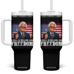 8 Ball 2 Million Dollars And Freedom Tumbler With Handle Billy Meme Baby 4th of July