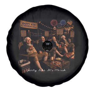 Party Like It Is 1776 Founding Father Spare Tire Cover Funny 4th of July Meme